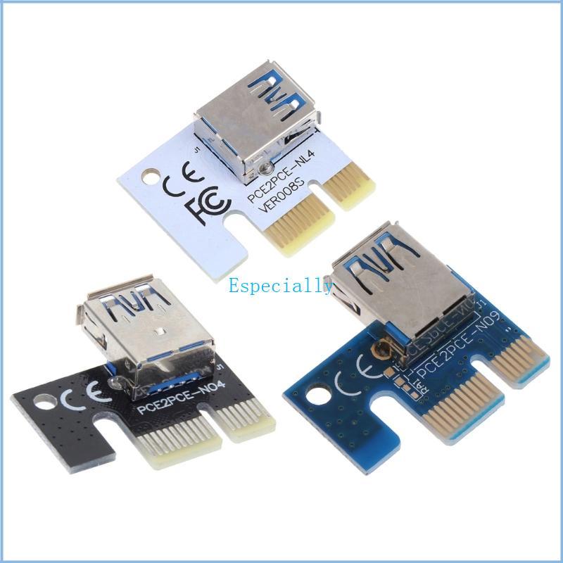 ESP PCIE 1X to16X อะแดปเตอร์กราฟิกการ์ดสายต่อ PCI-E X1 การ์ดขนาดเล็ก