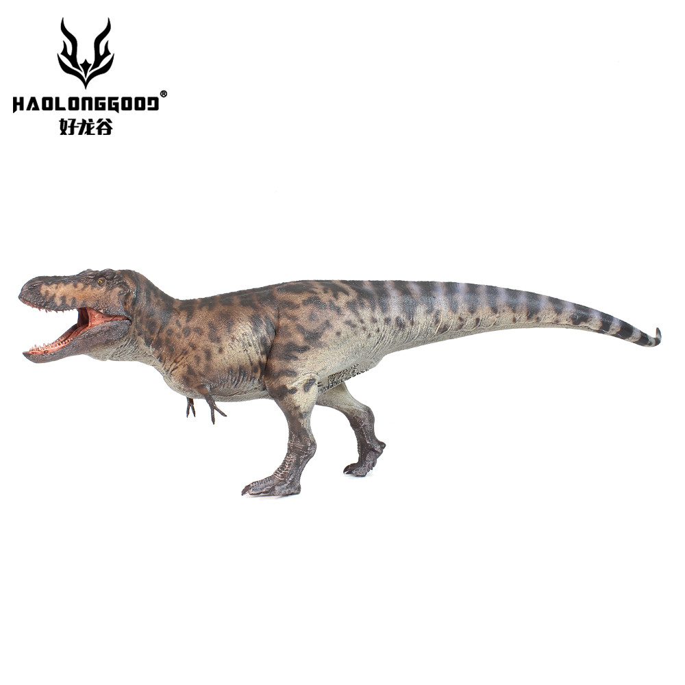 1:35 HAOLONGGOOD รุ่น Tyrannosaurus Rex ไดโนเสาร์สัตว์ยุคก่อนประวัติศาสตร์ของเล่นกรามที่สามารถเคลื่อนย้าย