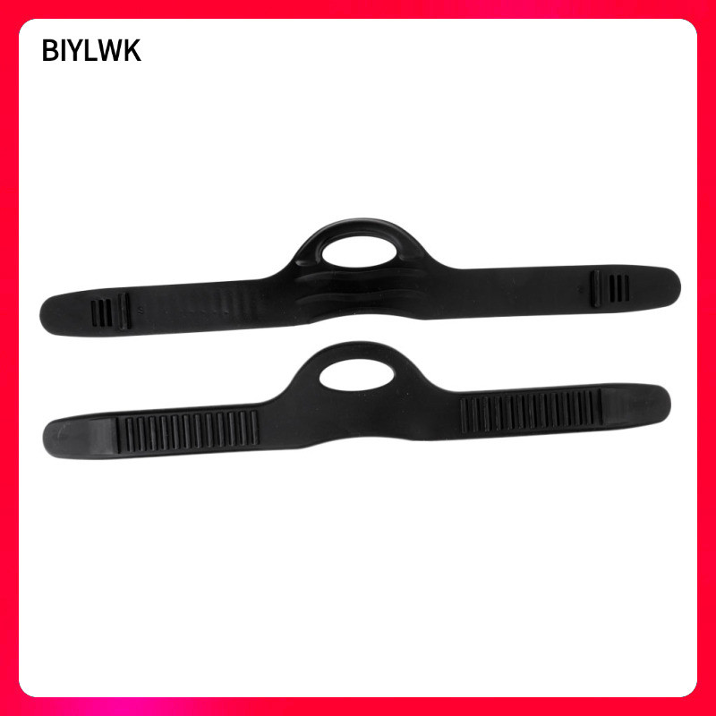[Phenovo] Diving Fins Strap Flex Diver Flipper Replacement Band Holder สีดํา
