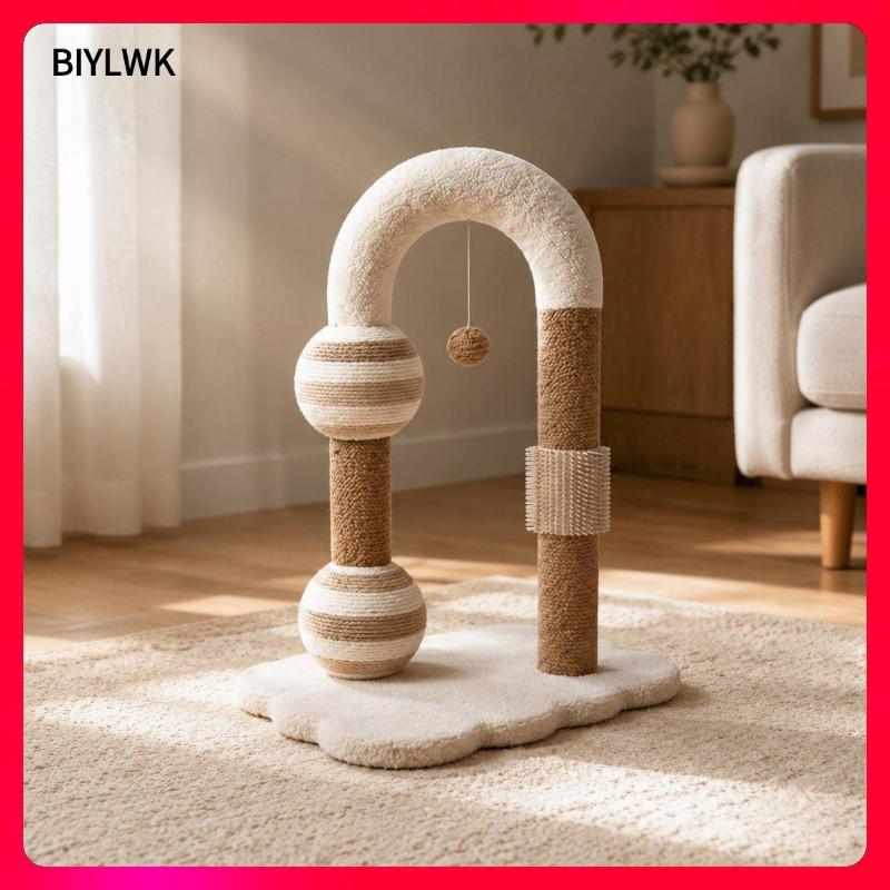 [Phenovo] Arched Feline Scratch Post Interactive Feline Scratch Arch เฟอร์นิเจอร์สัตว์เลี้ยงที่ปรึกษ