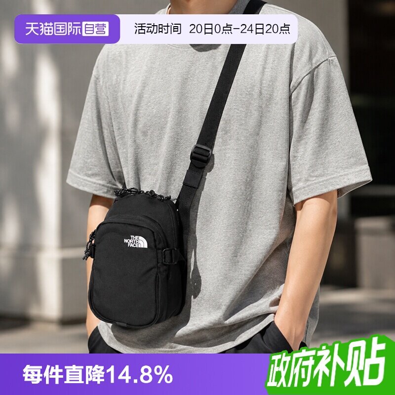 [ดําเนินการด้วยตนเอง] The North Face The North Face กระเป๋าสะพายผู้ชายผู้หญิงกระเป๋ากีฬากลางแจ้งกระเ