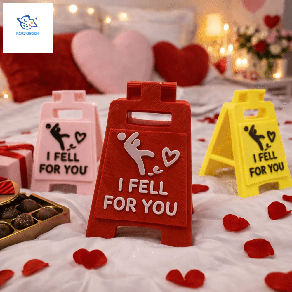ROOKIEDD4 ป้ายโรแมนติก, Mini Size Love Token Falling In Love Signboard, I Fell สําหรับคุณเดสก์ท็อปเค