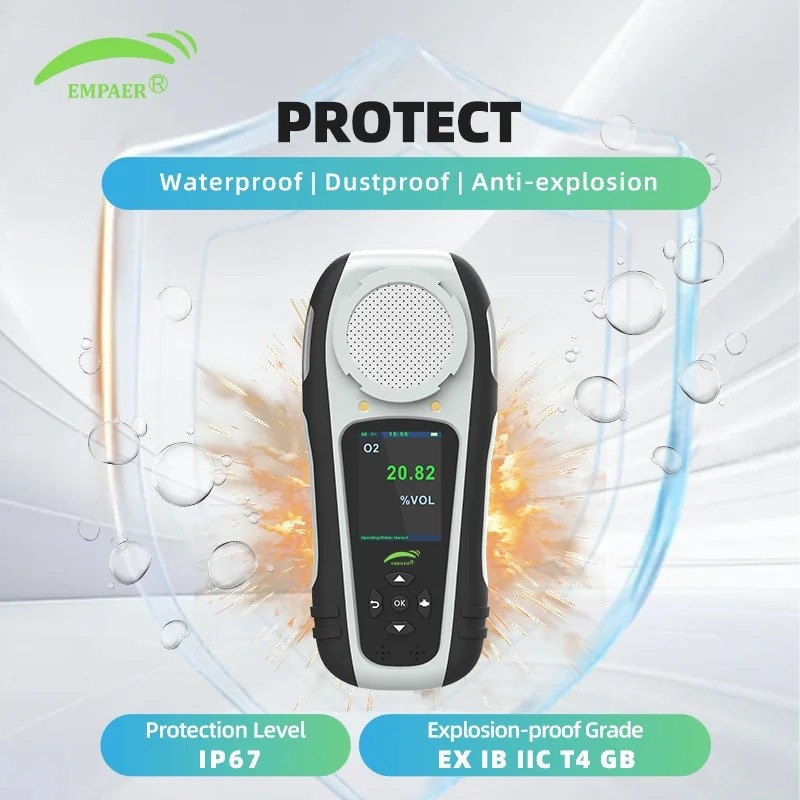 SYSD ปั๊มดูดความแม่นยําสูง IP67 ป้องกัน CO H2S O2 EX เครื่องวิเคราะห์ก๊าซหลาย Anti Cross แก๊สอ้างอิง