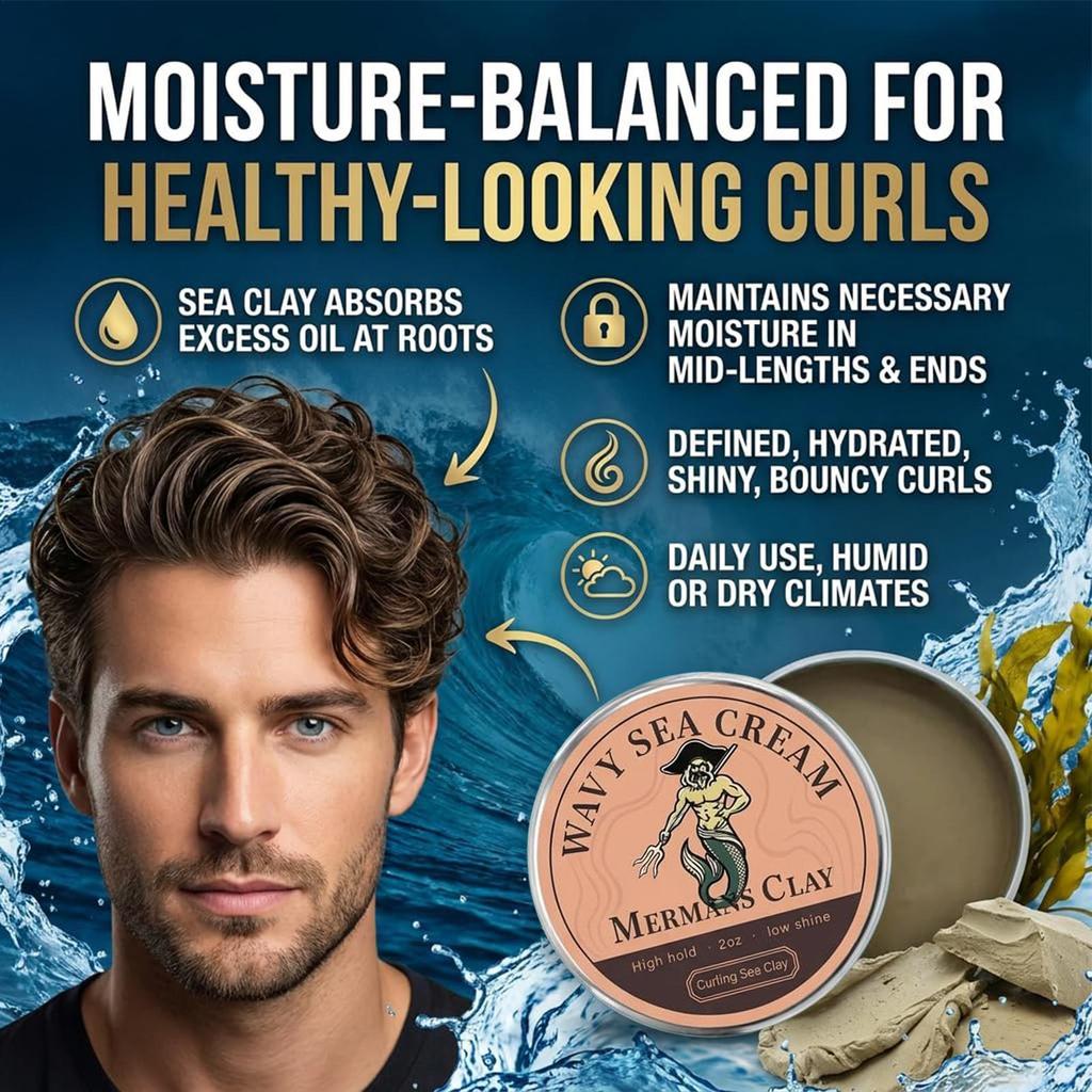 Curl Cream 2 Oz Natural Root Lift Boost Shine Wavy Defined Clay Curly Hair Cream สําหรับผมหยัก naith
