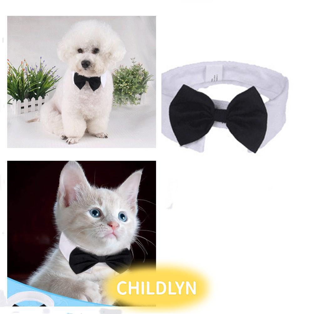 CHILDLYN Cat Tuxedo Collar Puppy Grooming Accessories Birthday Party Pet Official Tuxedo