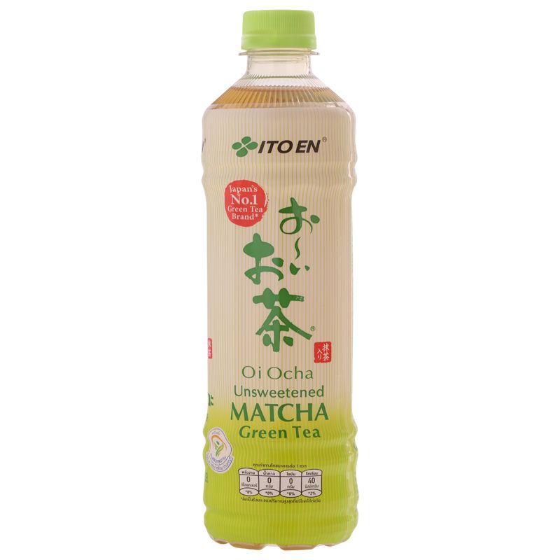 อิโตเอ็นชาเขียวมัทฉะพร้อมดื่มสูตรไม่มีน้ำตาล 500มล. Itoen Unsweetened Matcha Green tea 500ml. [บาร์โค้ด 8859112600194]