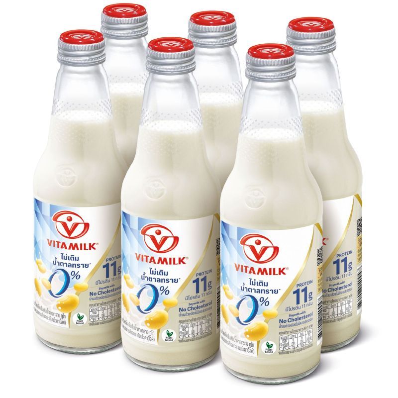 ไวตามิ้ลค์ไลท์สูตรออริจินัลน้ำตาลน้อย 300 มล.แพค6 Vitamilk Light Low Sugar 300X6 [หมายเลขบาร์โค้ด 8851028003632]