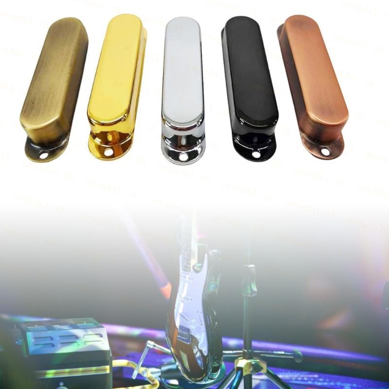 ʚɞ Ne ʚɞ Single Coil กีตาร์ไฟฟ้า Pickup Metal Housing Neck Pickup Cover Guitar Pickup Shell เนื้อโลห