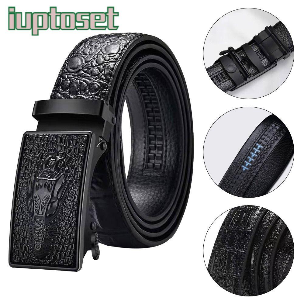 IUPTOSET เข็มขัดหนัง Strong Vintage Man ลายจระเข้เอว Band