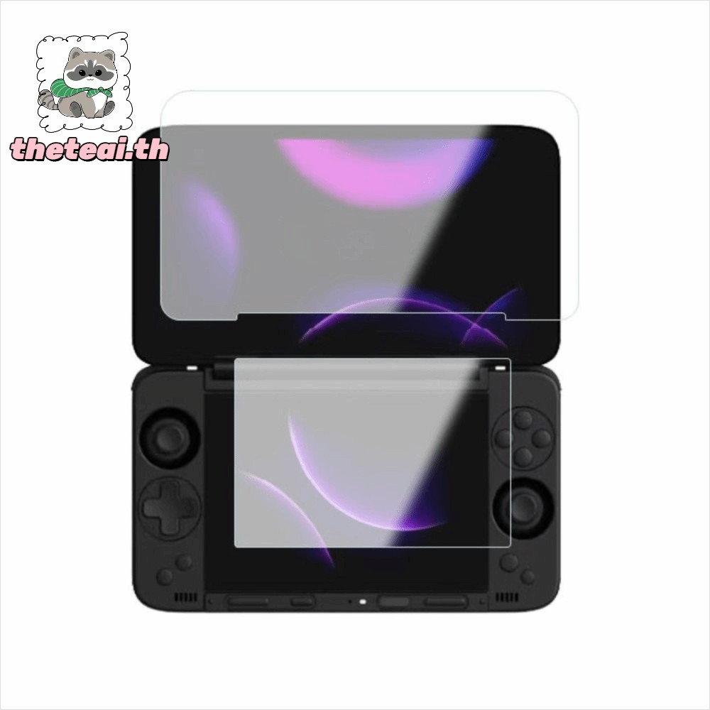 ตัวป้องกันหน้าจอ THETEAI, Flip Dual Screen กระจกนิรภัยแบบเต็มหน้าจอ, 9H Anti Scratch HD ฟิล์มป้องกัน