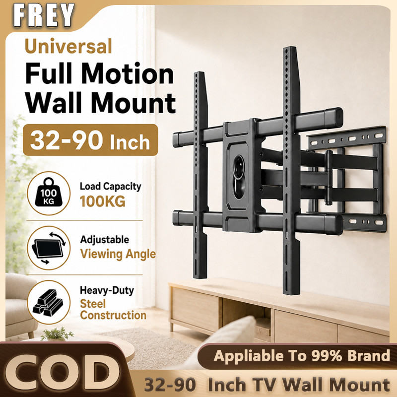 Universal TV Wall Mount Bracket 32-90 นิ้ว Heavy Duty ปรับวงเล็บหมุน TV Dinding
