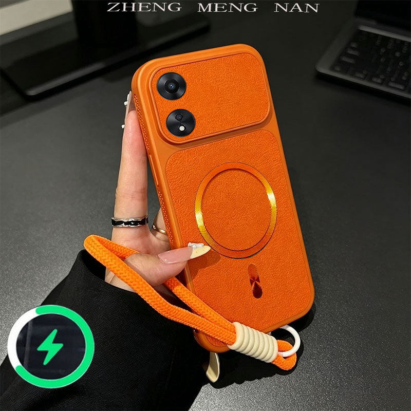 เหมาะสําหรับ OPPO A1 PRO 5G OPPO RENO 8T 5G ใหม่หนังหลายสี 3D แหวนแม่เหล็ก + ห้าดอกไม้เชือกแขวน anti drop เคสโทรศัพท์ที่ทนทาน 0093