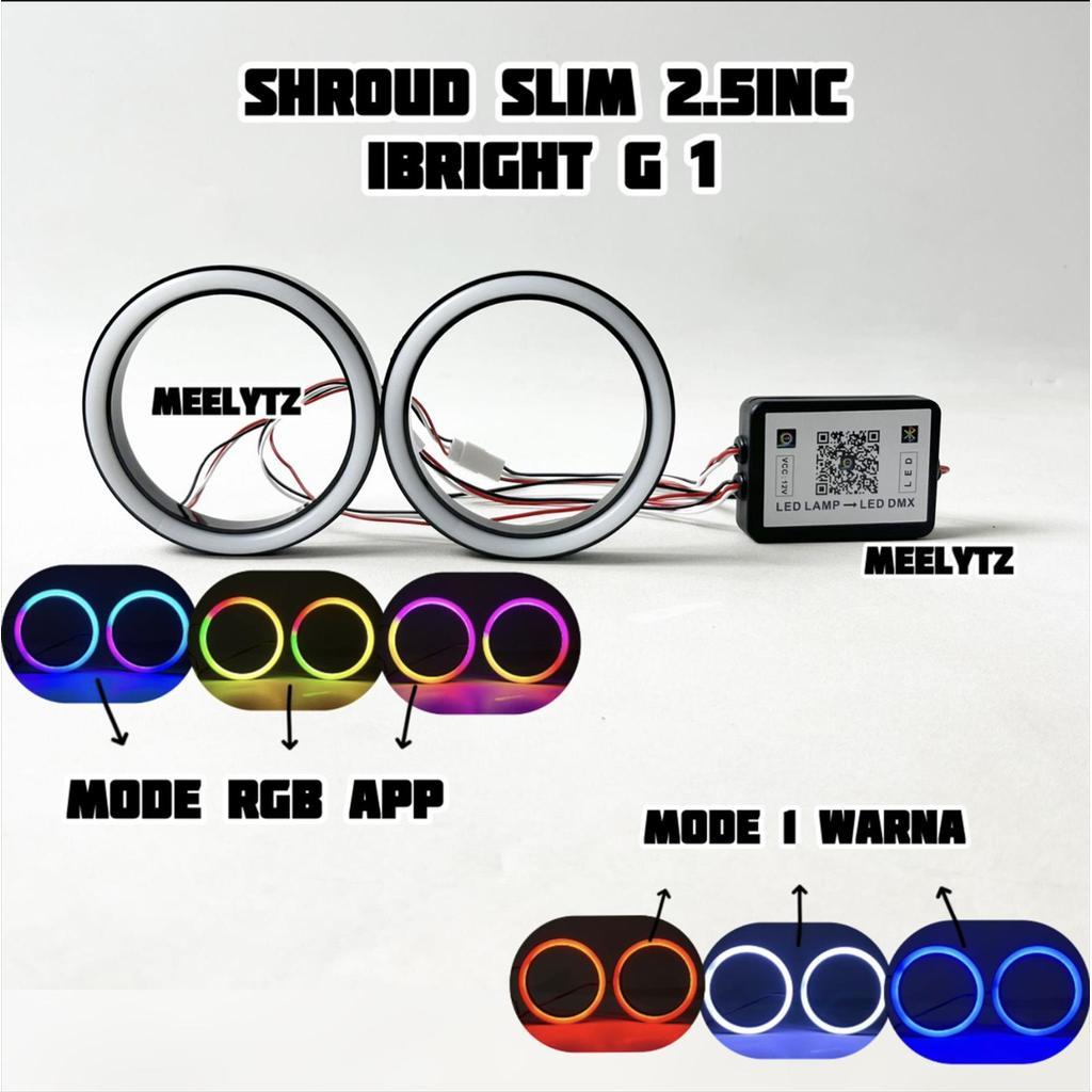 IBRIGHT G1 - แอพ Shroud Slim RGB 2.5inc