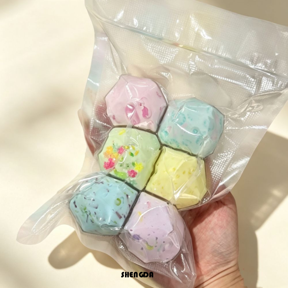 SHENGDA Crunchy Squeeze, Handmade Non-rebound Crispy Ball, Creative Pinch Shapable Cute Blocks Fille