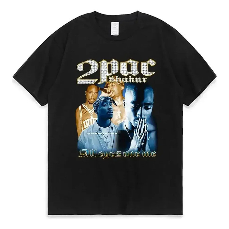 Camiseta Moderna Do Rapper Tupac Tops Vintage Y2k Tops Hip H