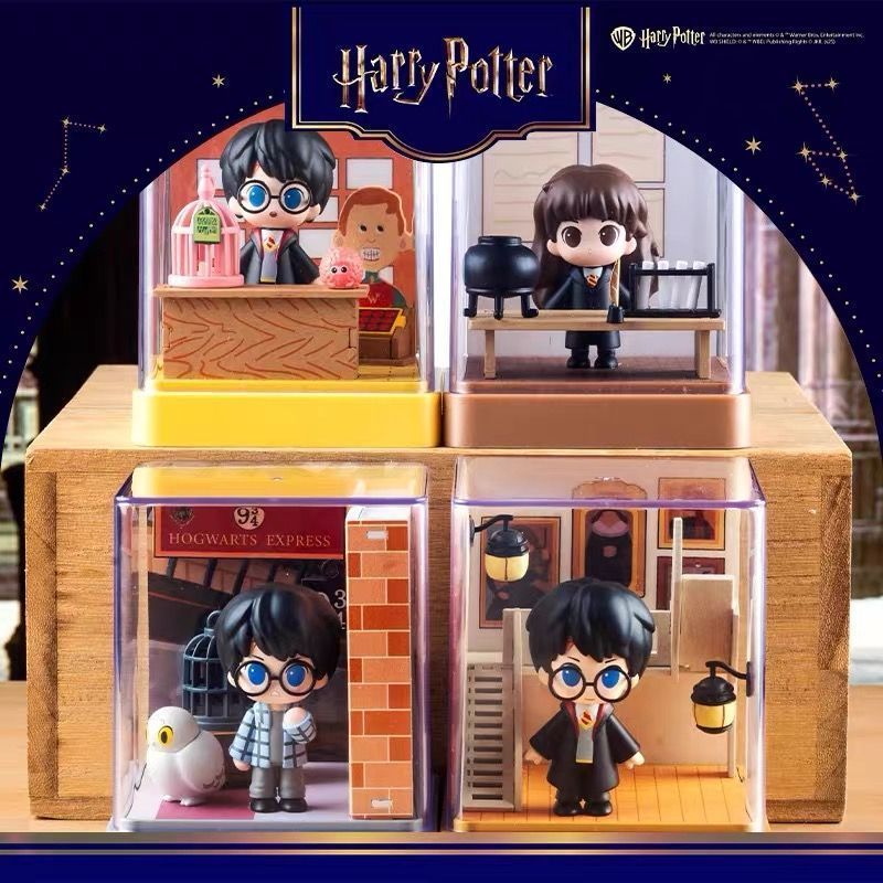 ของแท้ X11 Yuanye วัฒนธรรม Harry Potter Wizard World Series กล่องตาบอดประกอบของเล่นหุ่น