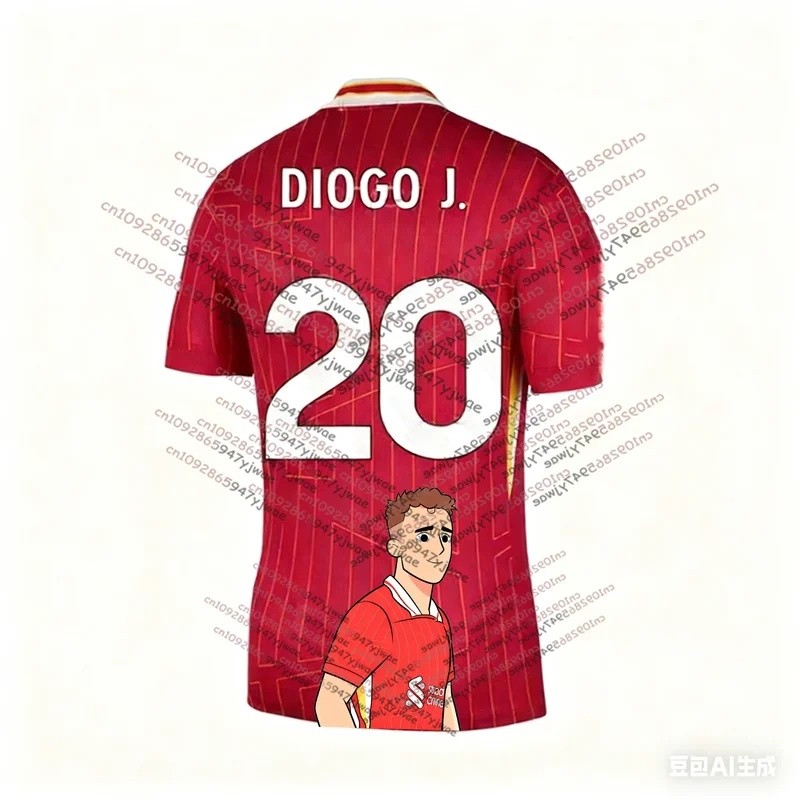 เสื้อฟุตบอลที่ระลึก Dioo Jota เสื้อเจอต้า เสื้อฟุตบอล Dioo หมายเลข 20 เสื้อยืดสำหรับผู้ชาย ผู้หญิง แ