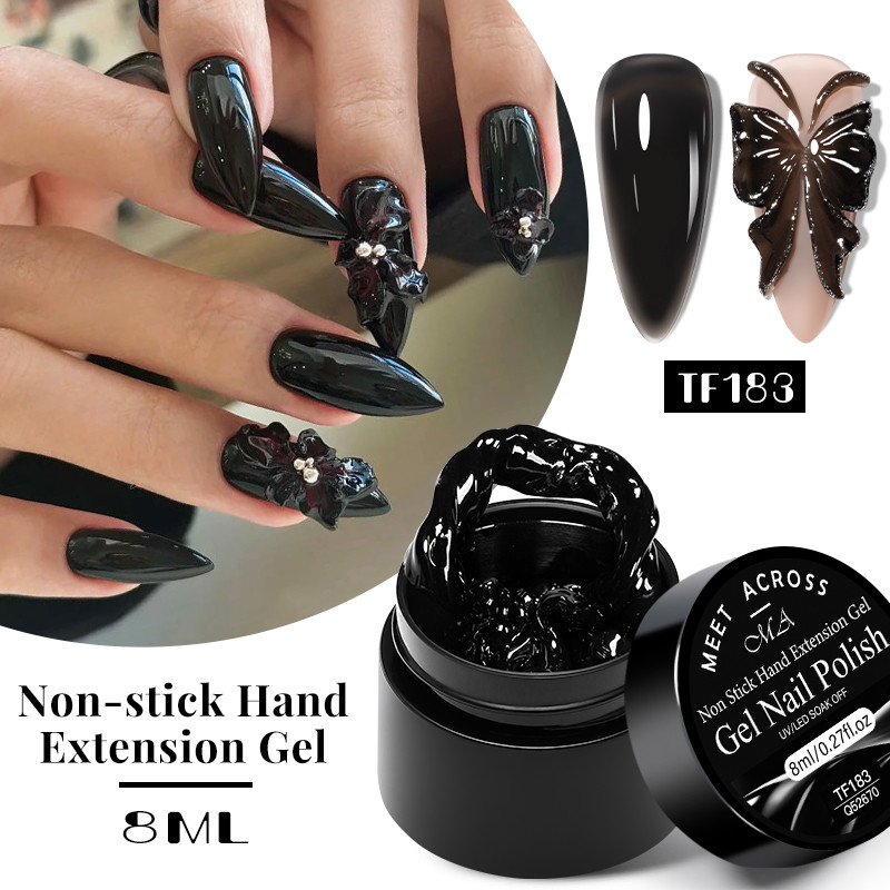 MET ACROSS 8ml Solid Gel Builder Extension Gel, Non Sticky Hand Sculpture เล็บเจลแกะสลักเจลแม่พิมพ์,