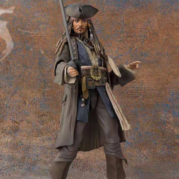 SHF Captain Jack สินค้าในประเทศ Pirates of the Caribbean 5 Death Unique Movable 1/12 รูปของเล่นรุ่น
