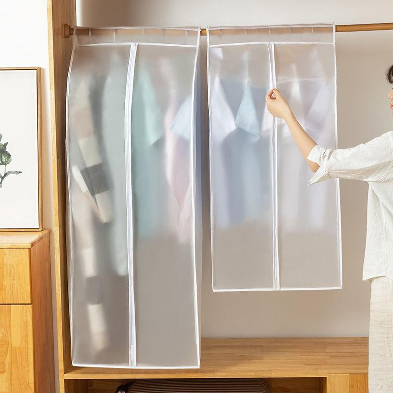 Waterproof Wardrobe Clothes Dust Cover Clothes Dust Cover Suit Coat Protector Storage Bag Hanging Du