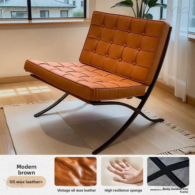 Light Luxury Single Leisure Chair Sofa Chair Living Room Balcony Lazy Sofa Chair