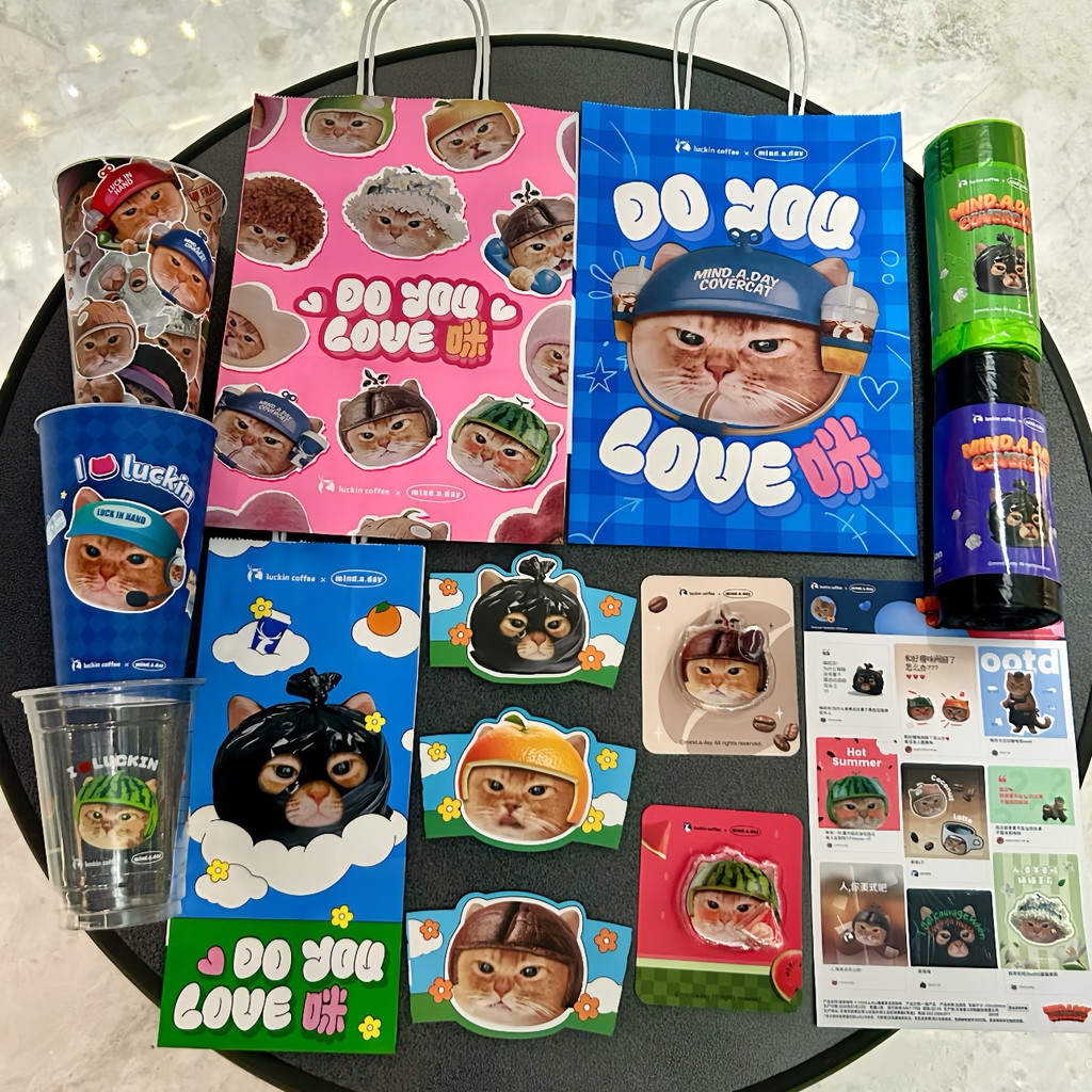 Ruix Co-Branded Mind.aday Cat Cat Cat ที่วางโทรศัพท์ถุงขยะ Ruixing Cat Cat Co-Branded