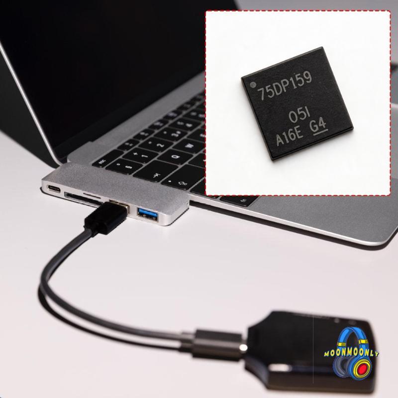 MOON 75DP159 6Gbps Audios Video Port Control ชิป IC สําหรับเกม DisplayPort to Audios Video Port บอร์