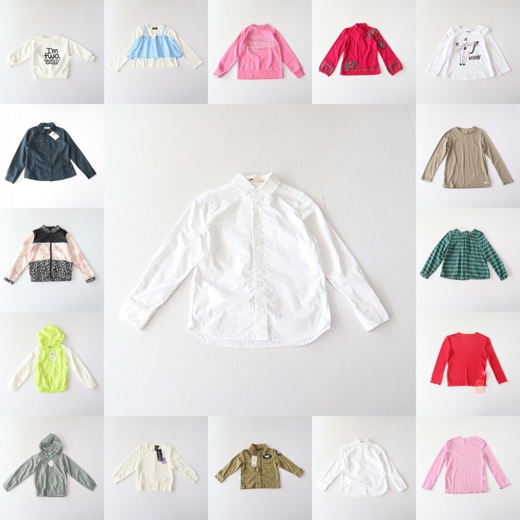 เสื้อยืดยาวเด็กผู้ชาย-เด็กผู้หญิง คอกลม ทรงหลวม ใส่สบาย แฟชั่นฤดูใบไม้ผลิ-ใบไม้ร่วง รุ่น C8S