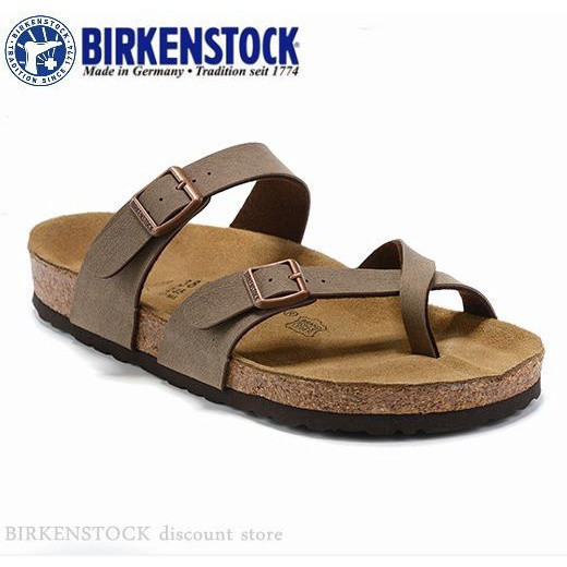 Birkenstock Boken Mayari Classic Lychee Cork รองเท้าแตะสําหรับผู้ชายและผู้หญิง ไซส์ 34-46