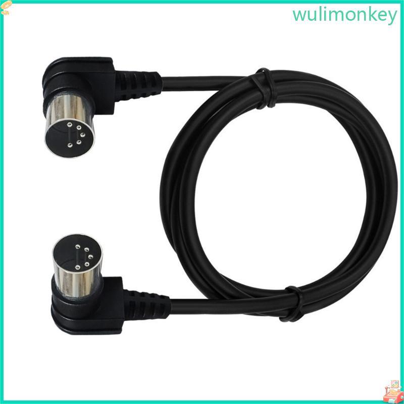 WU Din 5pin สาย MIDI สาย MIDI 5-Pin DIN ชายกับชาย MIDI อะแดปเตอร์สาย 1M 1 5M 3 เมตร