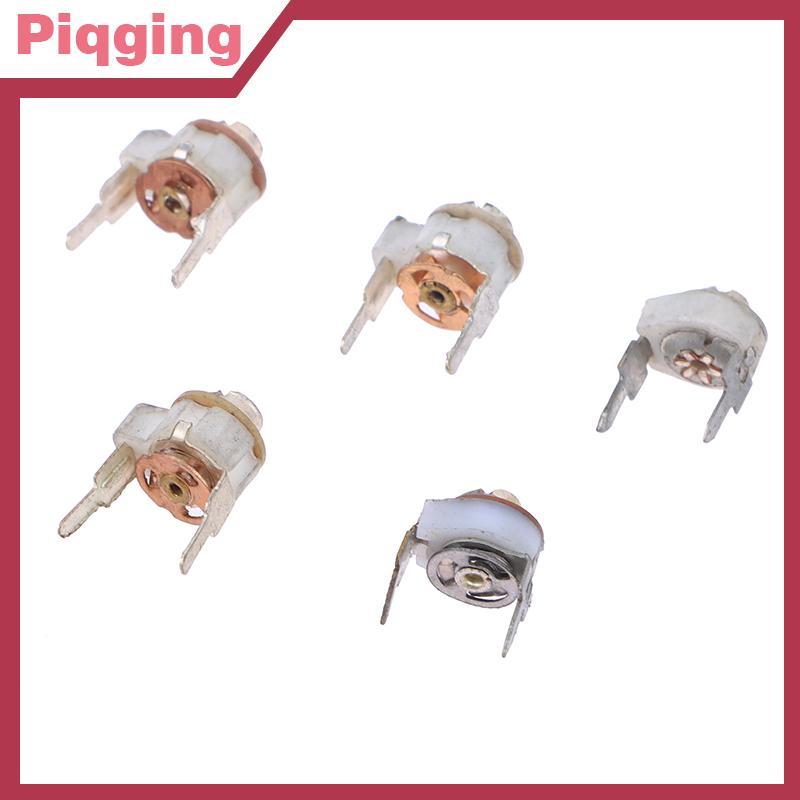 Piqging 5PCS 5 มม.เซรามิคTrimmer CapacitปรับCapacitor TrimmerตัวแปรเซรามิคCapacitor 3PF 5PF 10PF 20P