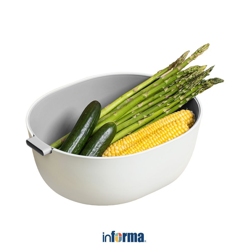 Insa Pearl Strainer Container - ครีมกระชอนชาม Drainer Bowl Kitchen Drainer