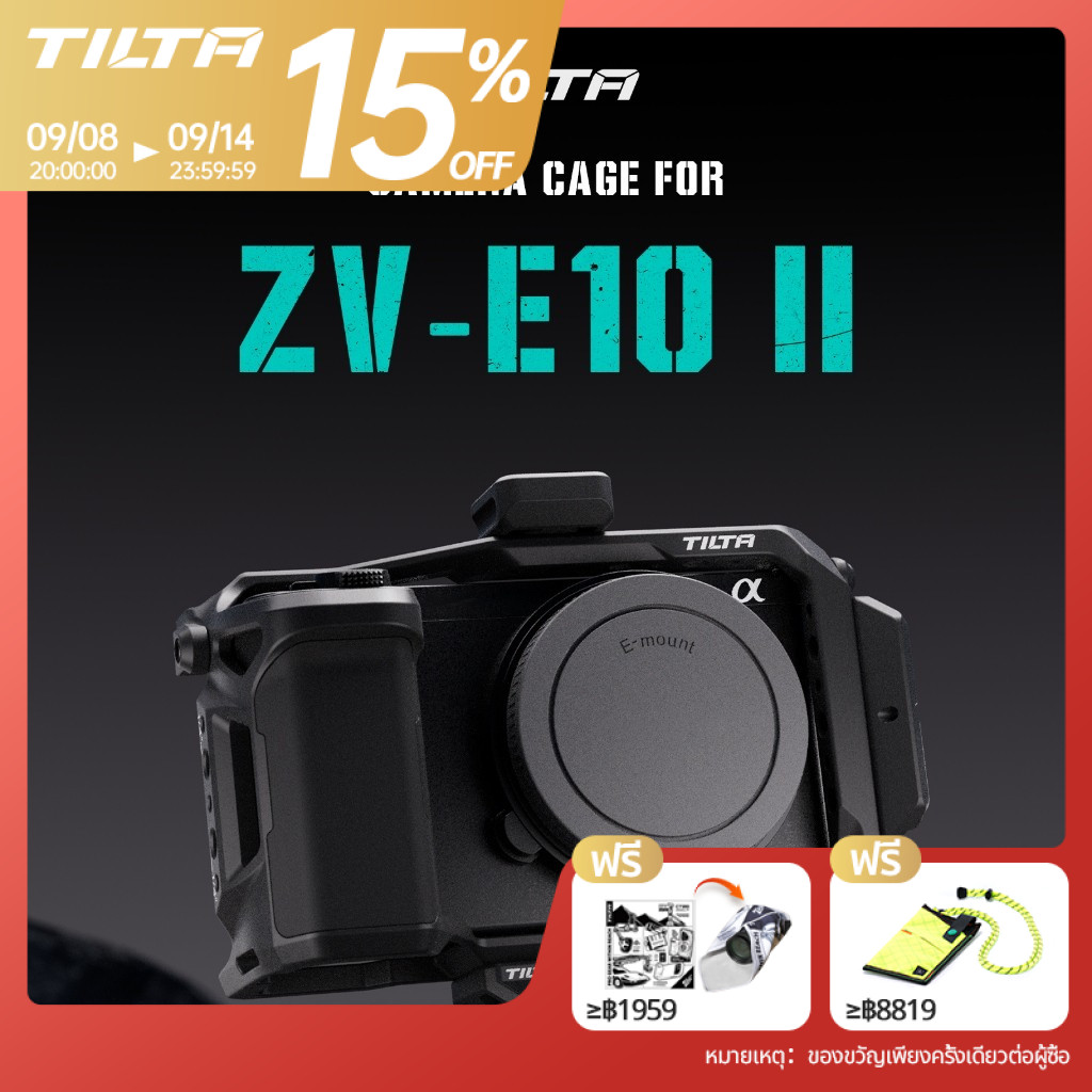 Tilta Sony ZV-E10 II กล้องเต็มรูปแบบสําหรับ Sony กล้องยิงขยายกรอบป้องกันอุปกรณ์เสริม DSLR Rig Sony Z