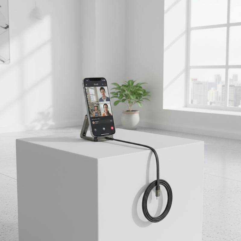 NFE Multi Use Type C สาย 240W 2 in 1 Fast Charging ที่วางโทรศัพท์แบบพับได้สําหรับโต๊ะ Office School 