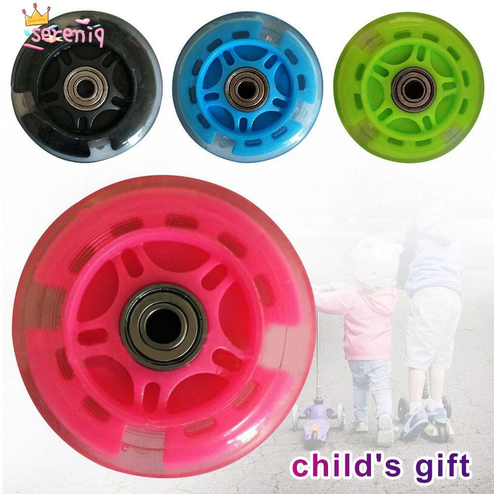 SERENIQ LED Scooter Wheel คุณภาพสูง 4 สี Light Kids Scooter Bearings