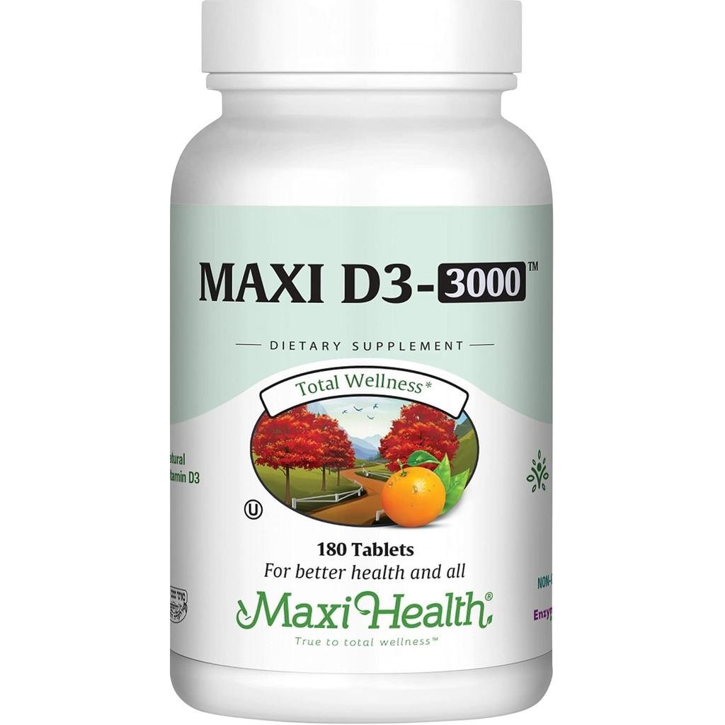 แม็กซี่สุขภาพ®  D3 3000 IU (180 เม็ด)