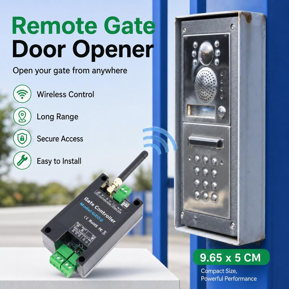 GSM รีโมทคอนโทรลประตู Access Controller G202 Lets You เปิดประตูหรือหรือเรียกโทรศัพท์ Anywhere ไม่มี 