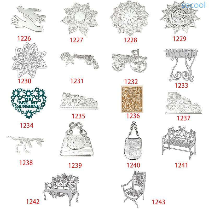 Soc* Scrapbooking ตัดตายสําหรับการ์ดทําอัลบั้มรูป Journal ตกแต่ง