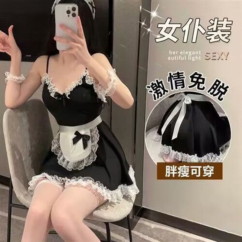 ชุดแม่บ้านชุดชั้นในลูกไม้สลิง Nightdress Plus ขนาดชุดหญิง Passion ชุด 9.10