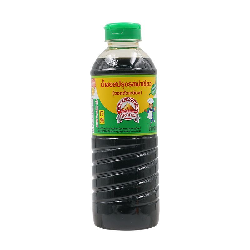 ภูเขาทองซอสปรุงรสฝาเขียว 500มล. Golden Mountain Green Cap Seasoning Sauce 500ml.