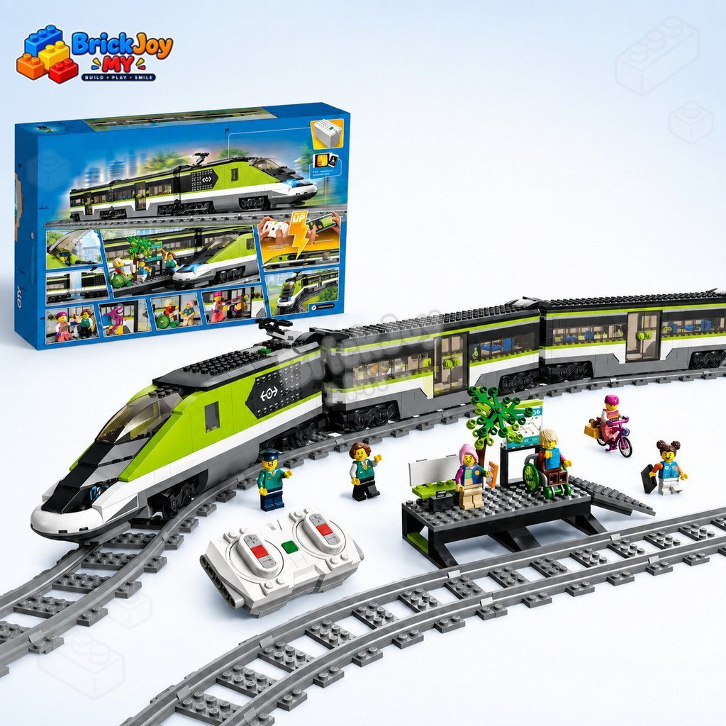 พร้อม คลังสินค้า60337ด่วนผู้โดยสารรถไฟอาคารบล็อกชุดเมืองรถไฟ อาร์ซี รุ่นรถไฟของเล่นชุดของขวัญสําหรับ