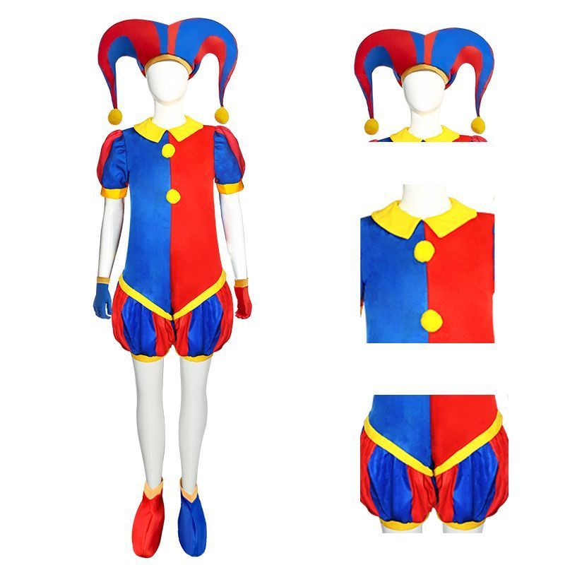 [ผลิตภัณฑ์ใหม่] Digital Circus Pamny Joker Costume Full Set Halloween Funny Costume Funny [Hot Sale]