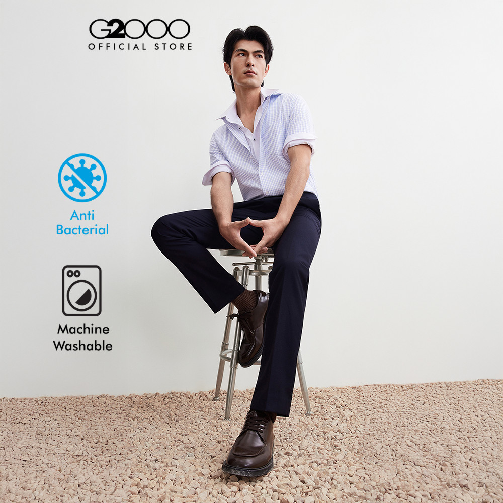 G2000 กางเกงสูทสำหรับผู้ชาย Smart Fit รุ่น 5615356278 สีน้ำเงินเข้ม