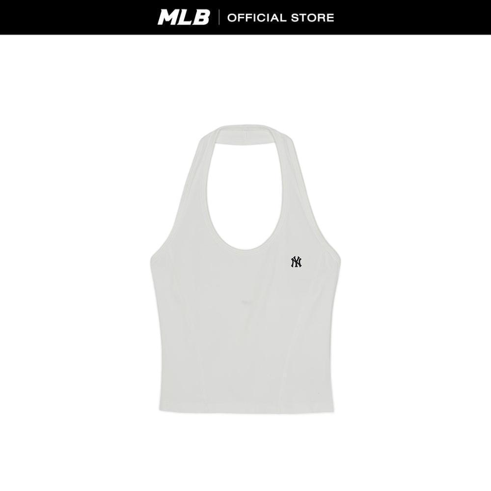 MLB เสื้อคล้องคอ ผู้หญิง Halterneck Sleeveless T-Shirt รุ่น 3FTOB6063 50WHS สีขาว