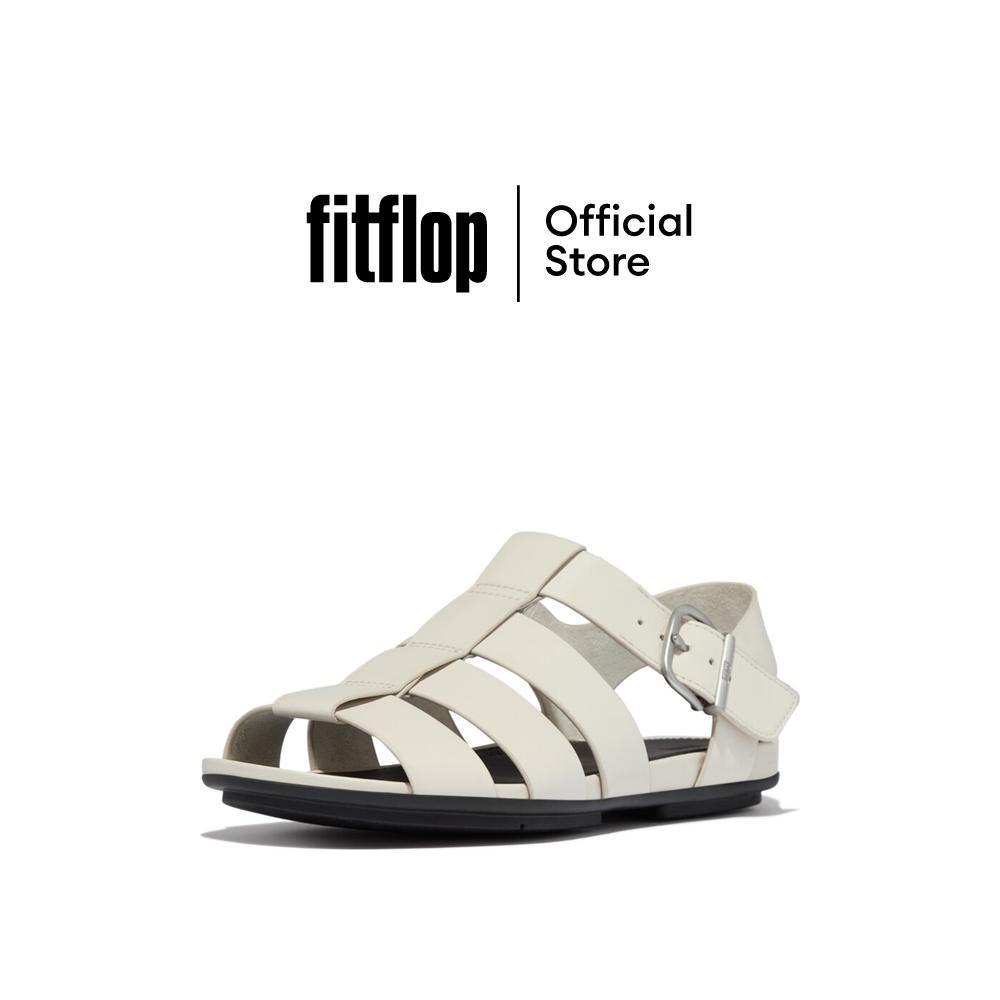FITFLOP GRACIE LEATHER FISHERMAN รองเท้าแตะแบบรัดส้นผู้หญิง รุ่น A4B-A99 สี PARIS BEIGE