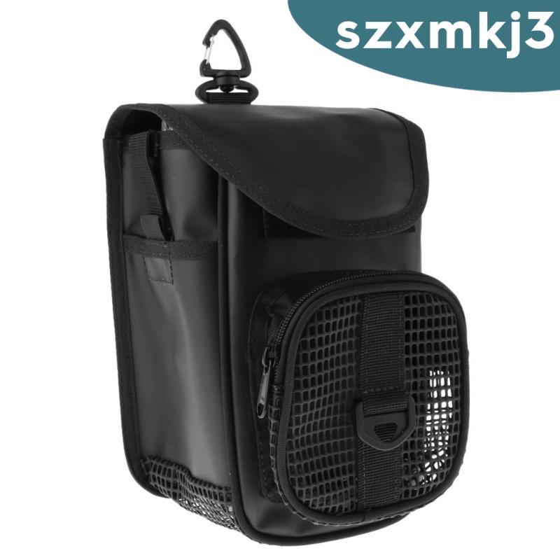 [Szxmkj3] Dive Reel & SMB Storage Mesh Bag Pocket & Hook สําหรับดําน้ําตื้นดําน้ําลึก