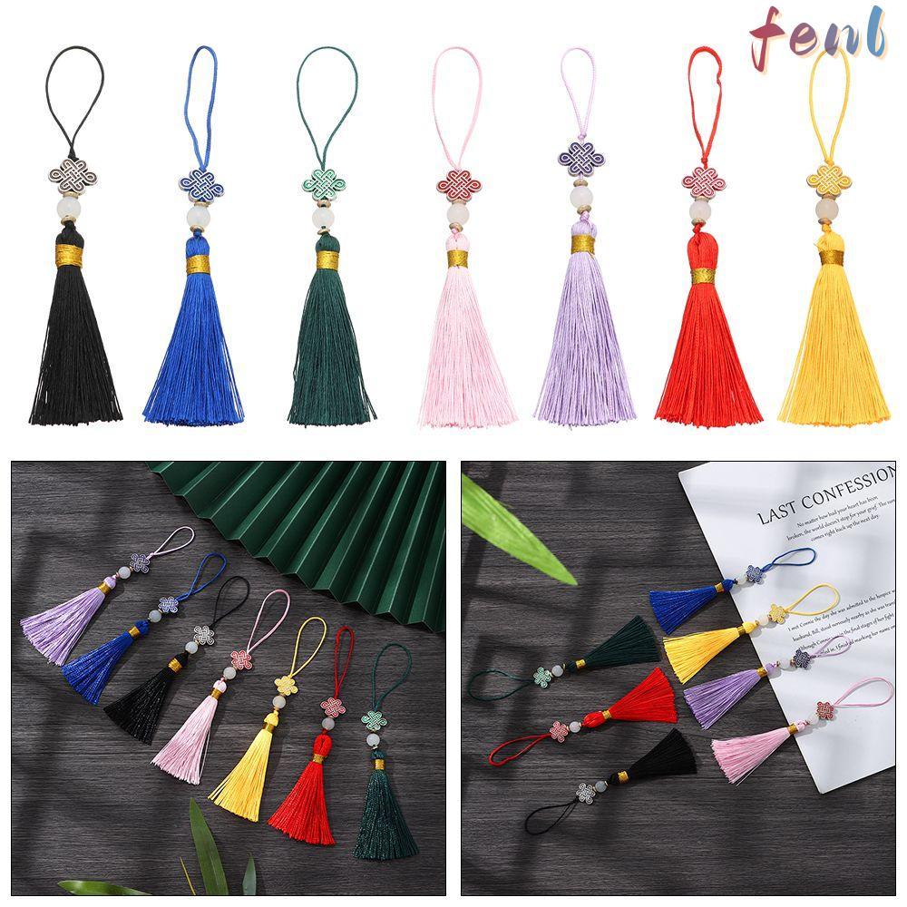 FENL Knot Tassel Crafts Element จี้สไตล์จีน 14 ซม