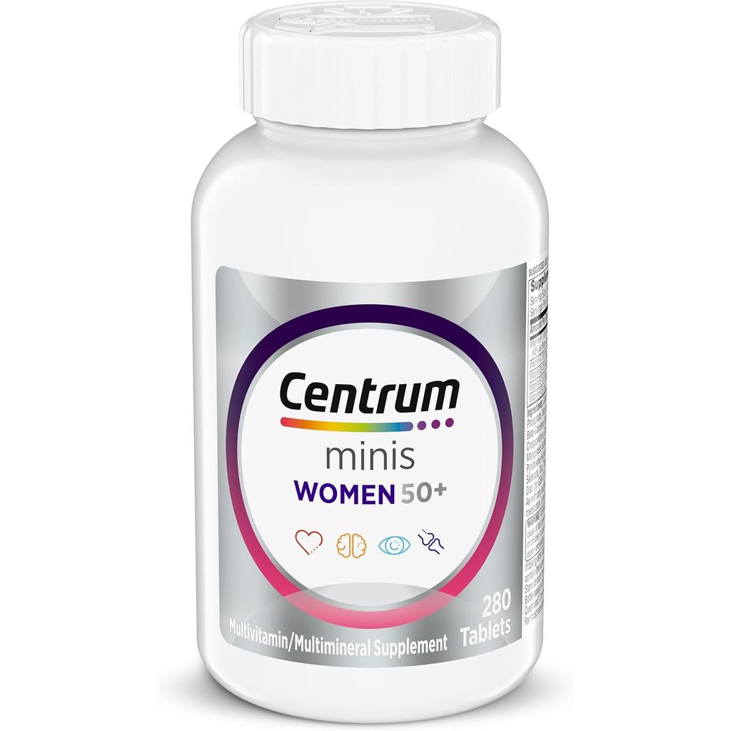 Centrum Minis Silver Womens Multivitamin, Women 50 and Over, 280 เม็ด