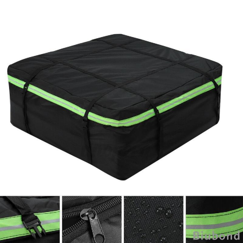 [Biubond] Car Rooftop Cargo Carrier แร็คหลังคาพร้อมแถบสะท้อนแสงกลางคืนกระเป๋าเดินทาง Car Rooftop กระ
