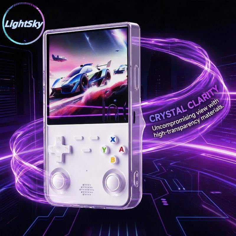 LightSky Handheld R36S Ultra เกมคอนโซลโปร่งใสกันฝุ่นสําหรับอุปกรณ์เล่นเกมที่ปลอดภัยจัดเก็บ TH